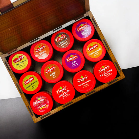 12 Essential Spice Mini Jars with Free Gift Box